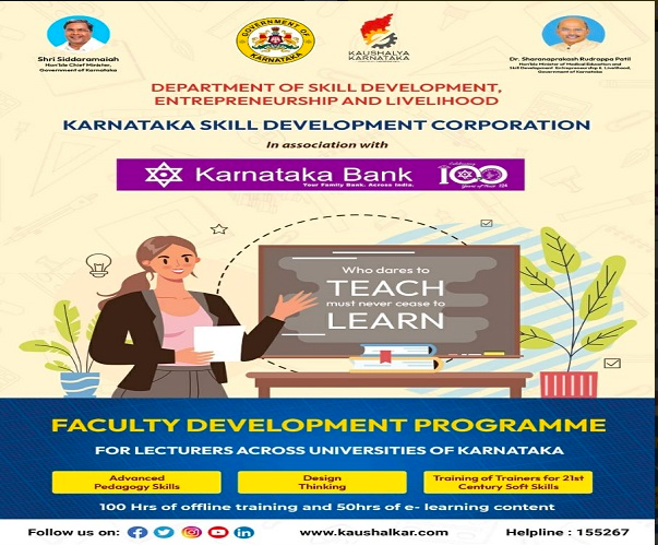 Faculty Development programme on advanced Pedagogy and 21st Century Soft skills